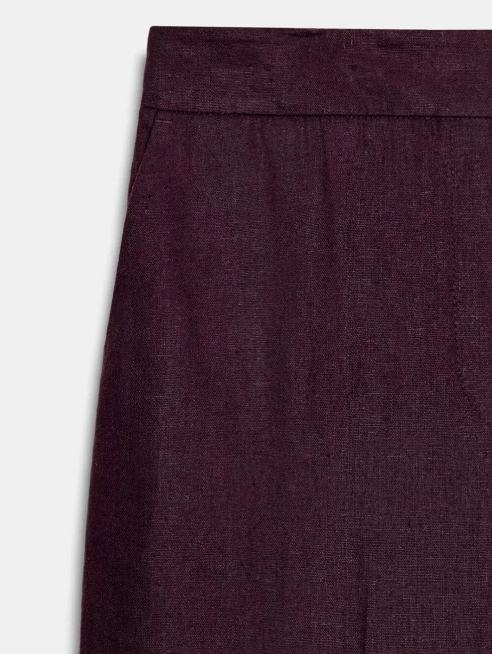 LINEN STRAIGHT LEG PANTS - ZARA XS